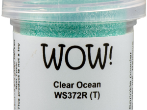 WS372R WOW! Embossing Powder, Embossing Glitters, Clear Ocean - Regular