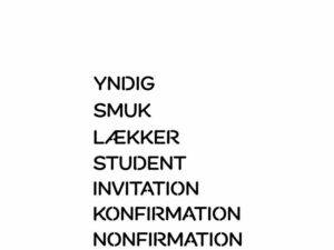 SBD302 Simple and Basic die, Cut Words - Danske tekster #2, Yndig