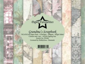 PF448 Paper Favourites, Papirsblok 30x30, Grandma's Scrapbook
