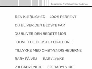 SBC159 Simple and Basic Clearstamps, Danske tekster, Ren Kærlighed