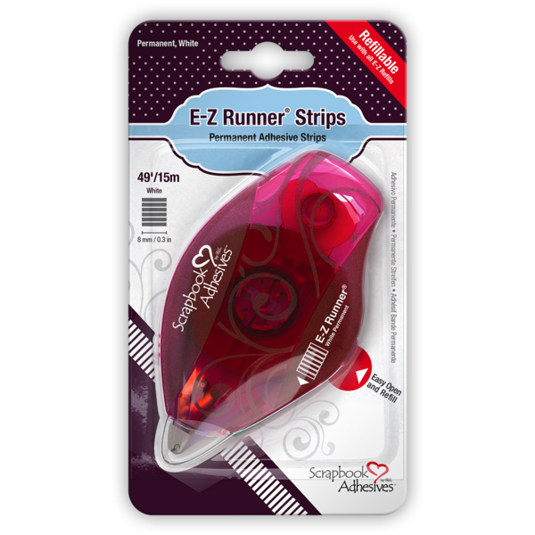 3L E-Z Runner Grand Doppelseitige Klebeband-Nachfüllrolle – 45m, 8mm Breit, Permanent, Für Basteln, Scrapbooking, Büro