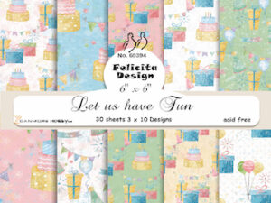 69394 Felicita Design Papirsblok 15 x 15 cm, Let us have Fun