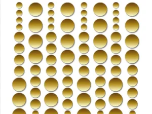 SBA028 Simple and Basic, Enamel Dots, Metallic Gold - Matte