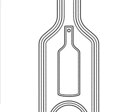 SBD331 Simple and Basic die, Wine Bottle Tag