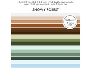 SL-ES-PP98 StudioLight Paper Pad/Papir A5, Snowy Forest