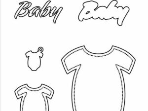 SBD335 Simple and Basic die, Baby Onesie