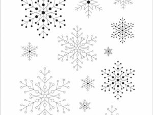 SBC165 Simple and Basic Clearstamps, Snowflake Background (passer til die SBD351)
