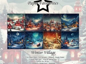 PF261 Paper Favourites, Papirsblok 15x15, Winter Village