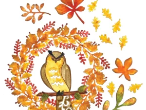 2079 Elizabeth Craft Design Die, Everyday Elements, Fall Wreath & Owl
