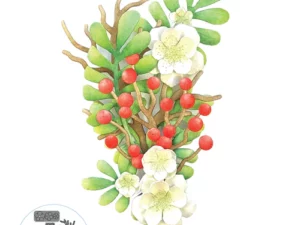 2088 Elizabeth Craft Design Die, Paper Flowers, Floral Greenery 1, blomster