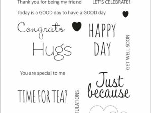 SBC167 Simple and Basic Clearstamps, Engelske tekster, Time for Coffee