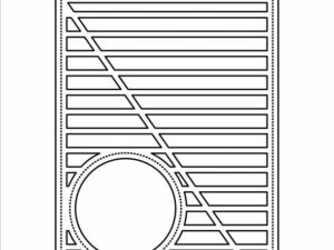SBD364 Simple and Basic die, A6 Cover Die w/round Windows