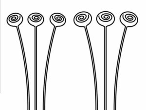 SBD366 Simple and Basic die, Flower Berries - Blomsterstilke