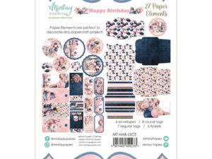 MT-HAB-LSCE Mintay Papers - Paper Die-Cuts,  Happy Birthday, 27 pcs