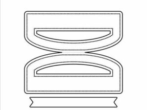 SBD390 Simple and Basic die, Treatbag Topper w/Banner - Posehank