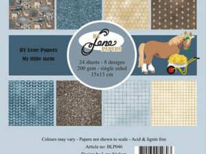 BLP046 By Lene Papirblok 15 x 15 cm, My Little Farm