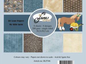 BLP346 By Lene Papirblok 30 x 30 cm, My Little Farm