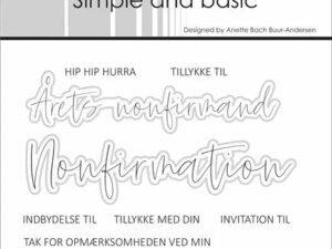 SBC171 Simple and Basic Clearstamp & Die, Nonfirmation