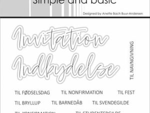 SBC172 Simple and Basic Clearstamp & Die, Invitation
