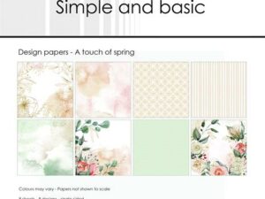 SBP727 Simple and Basic Design Papirblok 30 x 30 cm, A Touch Of Spring