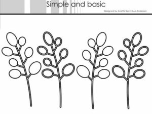 SBD395 Simple and Basic die, Bubble branches