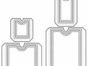 SBD399 Simple and Basic die, Pockets for tags - Add-on for #SBD398