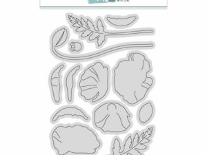 63410 MW Made With Love Dies, Flowers - Poppies - Valmue