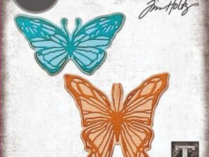 666564 Sizzix Die Tim Holtz Thinlits, Vault - Scribbly Butterfly