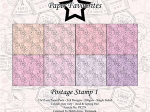 PF279 Paper Favourites, Papirsblok 15x15, Postage Stamp 1