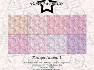 PF479 Paper Favourites, Papirsblok 30x30, Postage Stamp 1