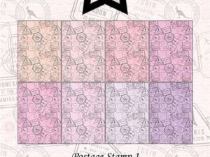 PFA123 Paper Favourites, Papirsblok A5, Postage Stamp 1