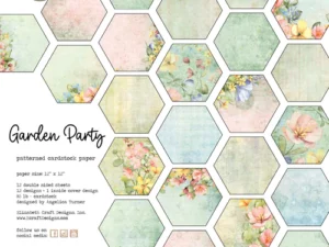 C019 Elizabeth Craft Design Cardstock Papir, Garden Party