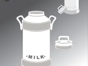 BLD1637 By Lene Die Cut/Emb, Milk Can