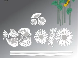 BLD1638 By Lene Die Cut/Emb, Sunflower