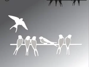 BLD1639 By Lene Die Cut/Emb, Swallows