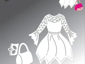 BLD1641 By Lene Die Cut/Emb, Dress