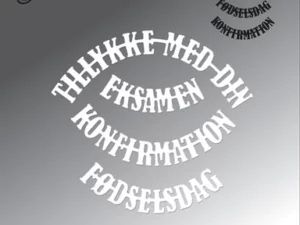 BLD1643 By Lene Die Cut/Emb, Danske Tekster