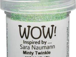 WS381R WOW! Embossing Powder, Embossing Glitters, Minty Twinkle