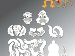 BLD1644 By Lene Die Cut/Emb, Funny Dog - Hund