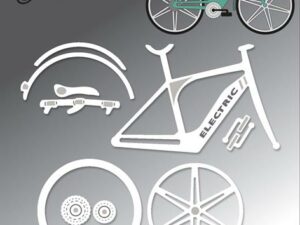 BLD1649 By Lene Die Cut/Emb, Electric Bike - Elcykel