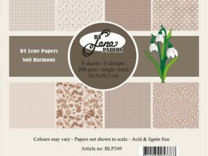 BLP349 By Lene Papirblok 30 x 30 cm, Soft Harmony