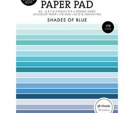 SL-ES-UPP157 StudioLight Paper Pad/Papir A5, Unicolor - Shades of Blue