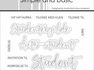 SBC177 Simple and Basic Clearstamp & Die, Student