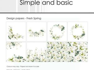 SBP729 Simple and Basic Design Papirblok 30 x 30 cm, Fresh Spring
