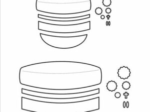 SBD420 Simple and Basic die, Student Cap - From front - Studenterhue forfra