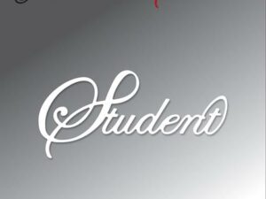 BLD1660 By Lene Die Cut, Tekstdie: Student