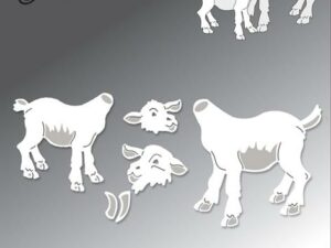 BLD1668 By Lene Die Cut/Emb, Goat - Geder