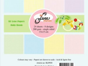 BLP050 By Lene Papirblok 15 x 15 cm, Baby Boom