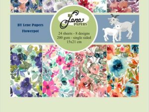 BLP251 By Lene Papirblok A5, Flowerpot