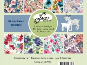 BLP351 By Lene Papirblok 30 x 30 cm, Flowerpot